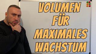 So viel VOLUMEN brauchen deine MUSKELN