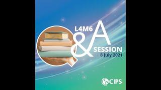 CIPS exam support level 4 | L4M6