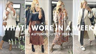 What I Wore In A Week - 20 Autumn Outfits!