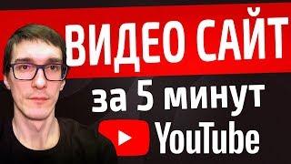 Создание видео сайта для YouTube. Создавайте сайты сами. Бесплатно. С нуля.