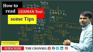 How to read GERMAN Text- some Tips | Learn German A1 A2