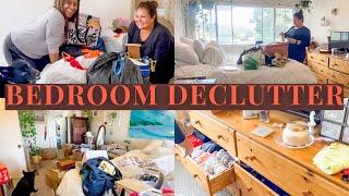 BECKY'S LAST BIG DECLUTTER BEFORE MOVING!! Bedroom Declutter With Friends  