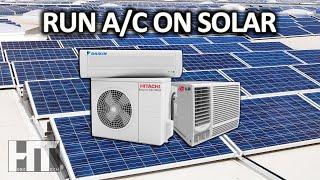 How To Get FREE Air Conditioning From Solar Power Without Using A Generator!