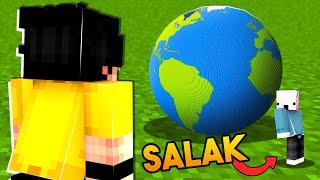 Minecraft'ta GERÇEKÇİ DÜNYA İLE SALAK KARDEŞİMİ TROLLEDİM!!