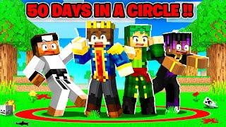 100 Days But YOU CAN'T LEAVE THE CIRCLE In Minecraft 