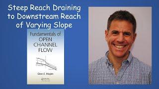 Open Channel Flow: Steep Reach Drains to Downstream Reach of Varying Slope