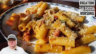 #657: Rigatoni mit Salsiccia und Wirsing - schnell, pikant und echt ein Hochgenuss!