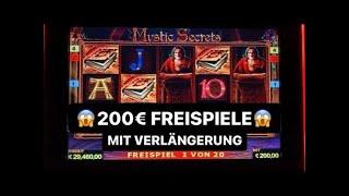 Mystic Secrets 200€ Freispiele mit Verlängerung  Novoline Casino Spielhalle Spielohtek