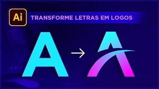 Transforme LETRAS em LOGOS no ILLUSTRATOR