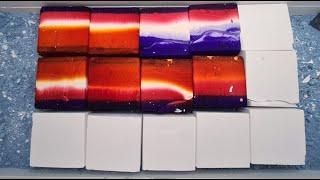 Multi Dyed Gym Chalk Blocks & PJ Blocks | Oddly Satisfying ASMR