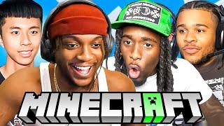 How We Beat Minecraft For The First time with Kai, Fanum & Ray!