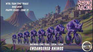 Rhino Racing | WTRL Team Time Trial #297 | Endangered Rhinos | Bologna - 32km / 472m