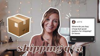 SHIPPING TIPS FOR CRAFT BUSINESSES // Where To Buy Shipping Supplies, Free Shipping? - Q+A Shipping