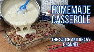 Smoked Sausage and Penne Casserole | Homemade Casserole | Scratch Sauce No Canned Soup | Pasta Bake