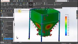 Modelado y análisis de una tolva con SolidWorks Simulation