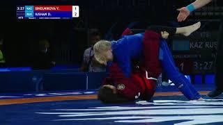 Round 3 Women's GP GI - 49 kg: Y. SINELNIKOVA (KAZ) v. D. IUSHAN (RUS)