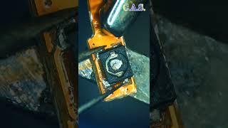 replacement of the button on the Flex cable, Как паять кнопки на шлейфе паяльником   #shorts #откас