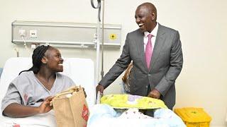 PRICELESS MOMENTS AS PRESIDENT RUTO INTERACTS WITH MOTHERS AT AAR HOSPITAL, KIAMBU ROAD!!