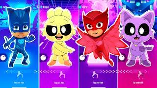 PJ Masks Connor vs Poppy Playtime 3 vs Amaya vs CatNap Tiles Hop