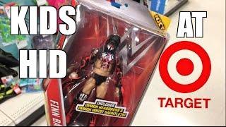 KIDS HIDE WWE FIGURES AT TARGET! EXCLUSIVE RENEE YOUNG AT TOYSRUS!