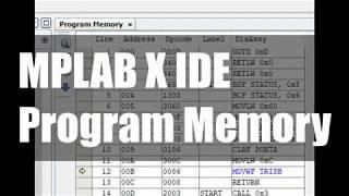 Viewing and understanding program memory | assembly programming using MPLAB X IDE