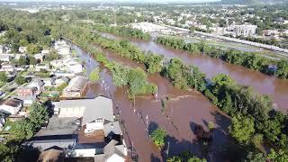 South Bound Brook Flooding 9/2/21 @9am  Ida remnants (unedited)