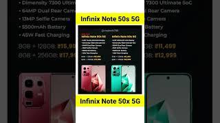 Infinix Note 50s 5G V/S Infinix Note 50x 5G || #shorts #youtubeshorts #viralshorts