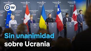 La Cumbre de Paz de Ucrania cierra con una declaración que no firman 12 países