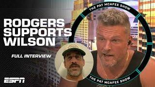 Aaron Rodgers supports Zach Wilson, gives an injury update & more [FULL INTERVIEW] | Pat McAfee Show