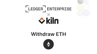 Withdraw staked ETH from Ledger Enterprise