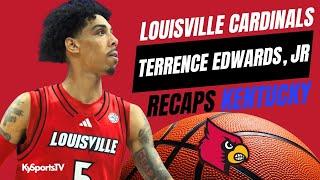 Louisville Cardinals Basketball Terrence Edwards Jr Recaps Rivalry Game vs #5 Kentucky