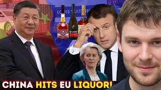 China Imposes NEW $1Billion Sanctions On France's Luxury Brandy Amid Escalating Trade War!