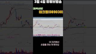 #종목상담 #테크윙  #정확한분석 #주식상담