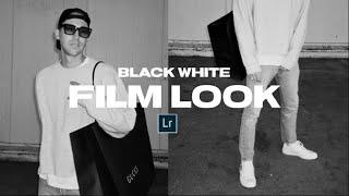 How to create a BLACK AND WHITE FILM LOOK + Lightroom Mobile Preset