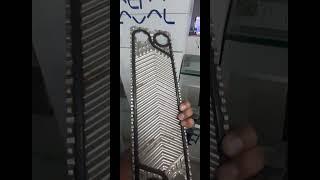 Closer look of gaketed plate type heat exchanger plate