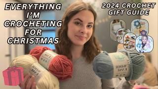 what i'm crocheting for Christmas gifts in 2024 | crochet gift guide for all ages with patterns 