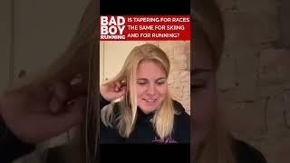 Olympic skiier and Marathon Du Mont-Blanc winner on race tapering  | Bad Boy Running #shorts