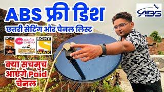  DD Free Dish & ABS 75.0°E Dish Setting  How to Set Up ABS Free DTH DD Free Dish Channel List 