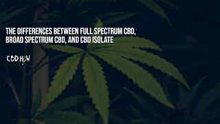 Difference between Full Spectrum CBD, Broad Spectrum CBD, and CBD Isolate with Aaron Argueta.