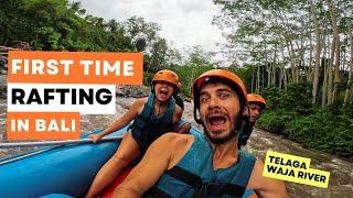 First time RAFTING in BALI | Telaga Waja River 