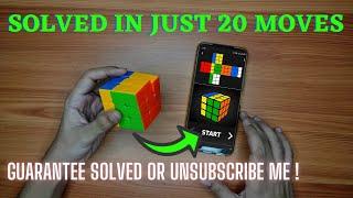 How To SOLVE RUBIK'S CUBE using Mobile Phone in Hindi