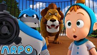 ARPO the Robot | At the Zoo! | Funny Cartoons for Kids | Arpo and Daniel Full Episodes