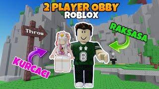 RAKSASAS DAN KURCACI KERJA SAMA?!! [GIANT AND SMALL 2 PLAYER OBBY ROBLOX INDONESIA]