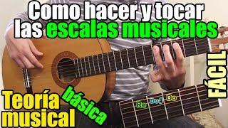 Como tocar escalas de guitarra para PRINCIPIANTES (Sostenidos y bemoles)