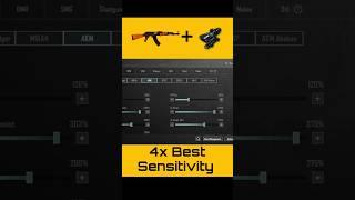 AKM 4x best sensitivity akm no recoil sensitivity #bgmi #pubg #shorts