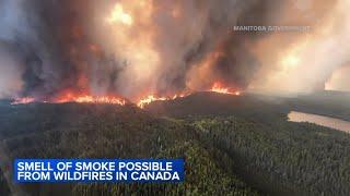 Smoke from Canadian wildfires moves into Chicago area, potentially impacting air quality