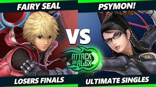 Attack on Alex 42 LOSERS FINALS - Fairy Seal (Shulk) Vs. Psymon! (Bayonetta) Smash Ultimate - SSBU