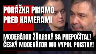 Porážka priamo pred kamerami! Moderátor Žďarský sa prepočítal! Známy Čech mu vypol poistky