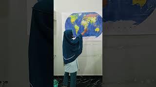 #world map#geography#project#hindustan public school