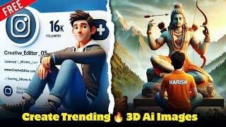 Create 3D Ai Social Media Boy Profile Name Photo editing tutorial||bing Ai Image creator#editing
